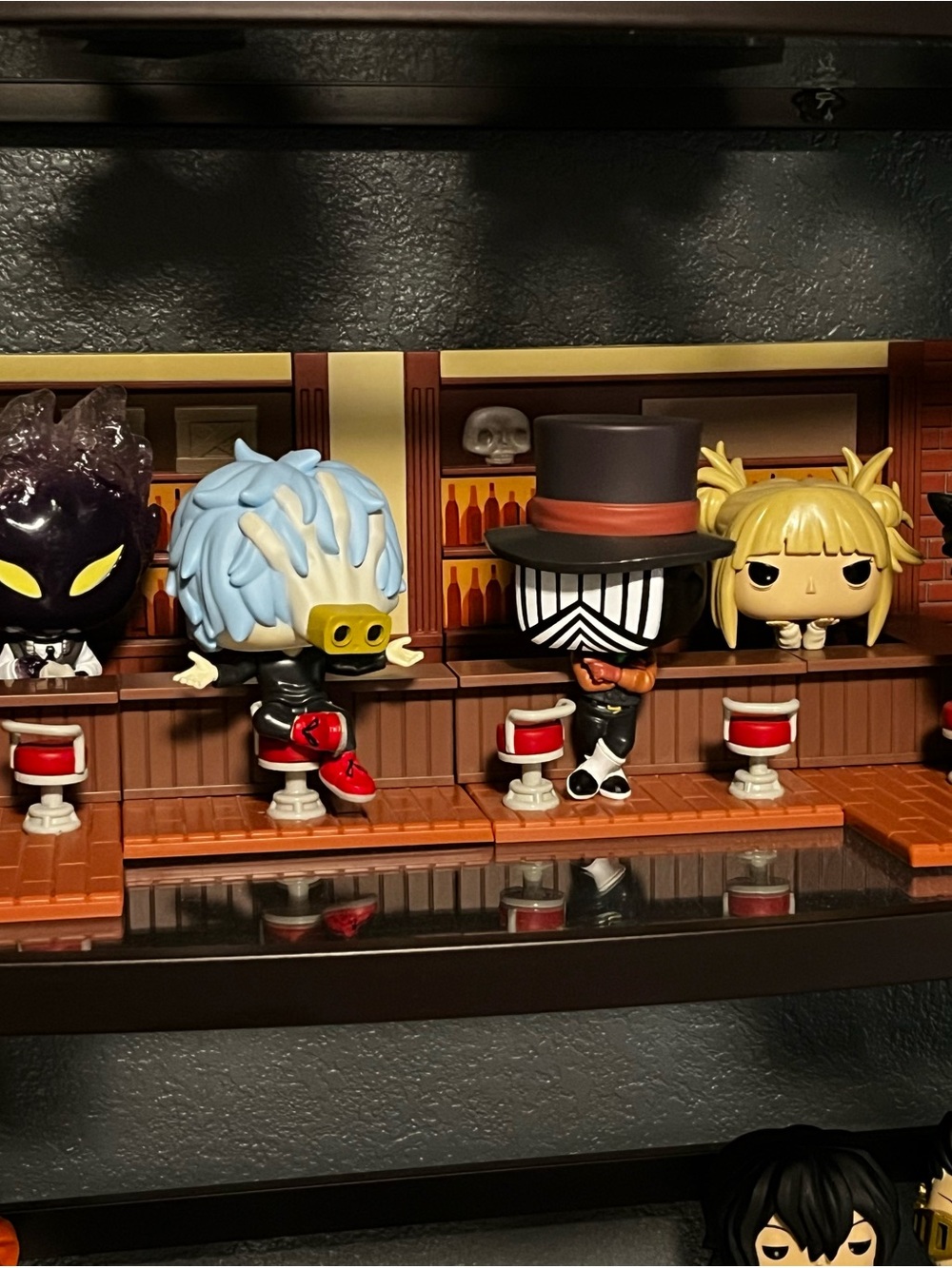 Collectible Pop Vinyl Display Shelf My hero academia league of villains hideout